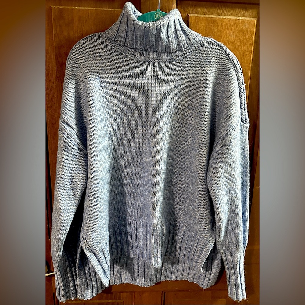 Cornflower Blue Turtle Neck Sweater (see last photo for true color)